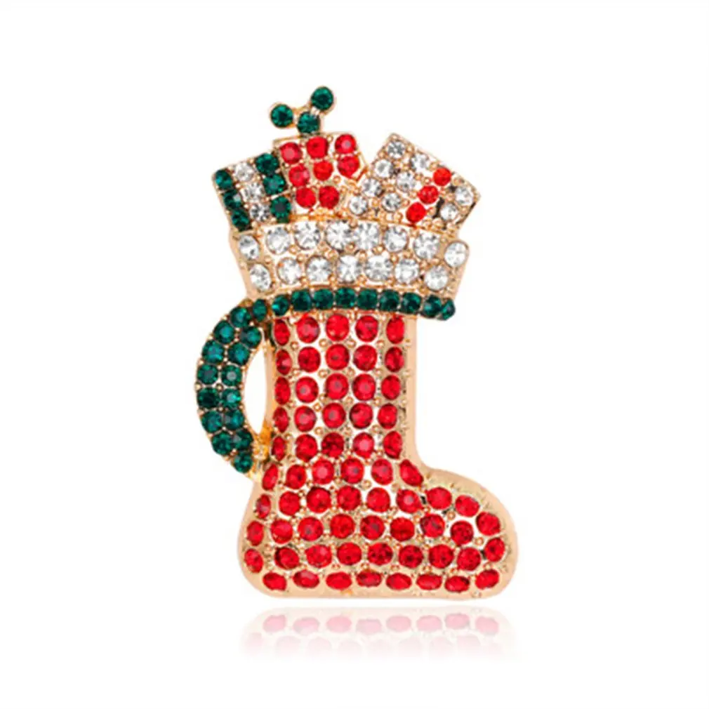 Рождественская елка в наличии брошь Олень Санта-Клаус Рождественский олень