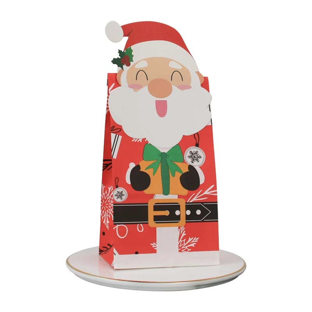 

24 Pieces Christmas Snowman Candy Box Gift Bags Food Cookie Cartoon Candy Packaging Gift Favor Box Party Decoration