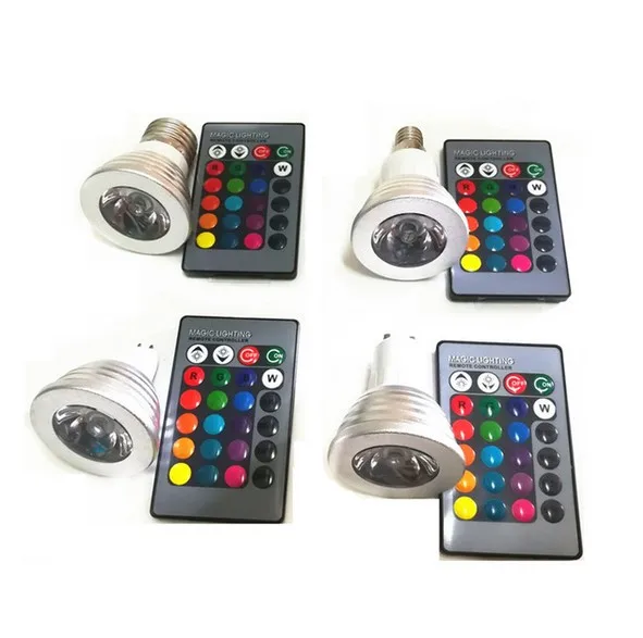E27 E14 GU10 MR16 GU5.3 B22 RGB светодиодные точечные светильники Волшебные лампы освещение с