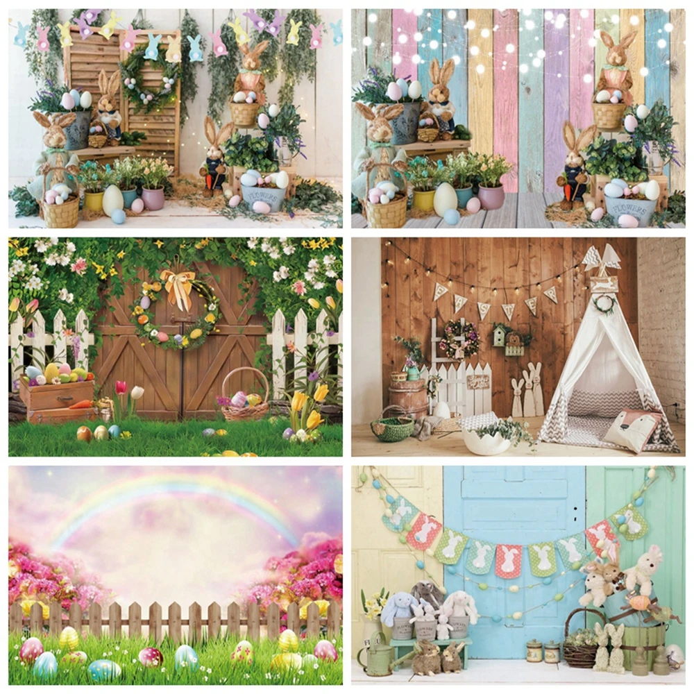 Пасхальный весенний фон для детской комнаты яйца кролик ферма Кролик Торт на