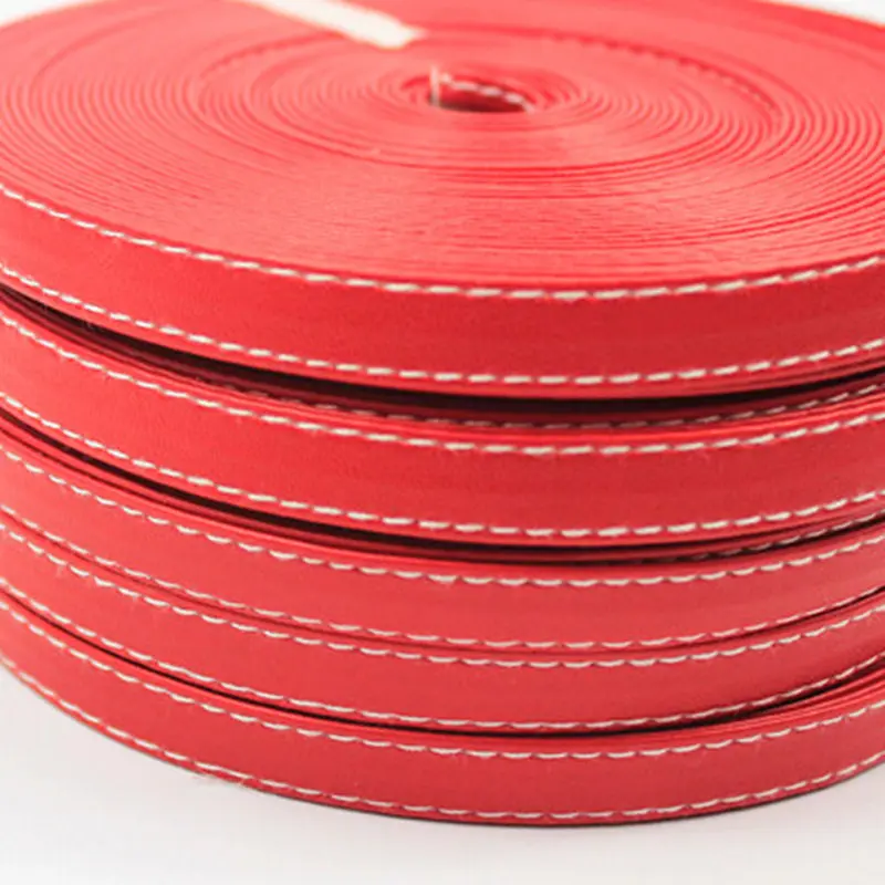 Ssi лента для поделок плоская прошитая из искусственной кожи Рождественский