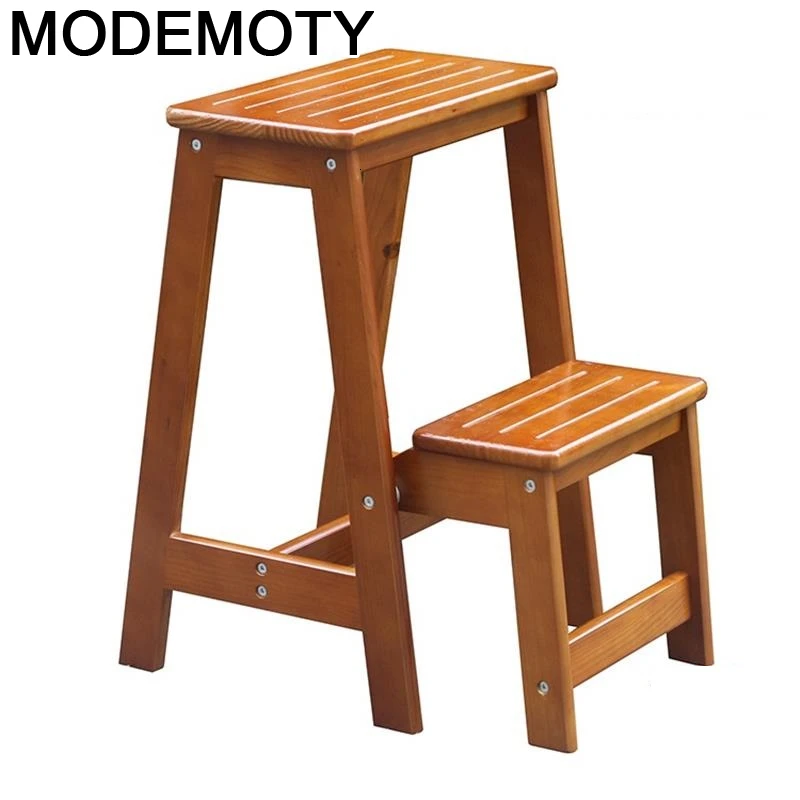 Echelle Pliante скамейка Ottoman кухонная Складная домашняя табуреция Escalera скалетта Legno