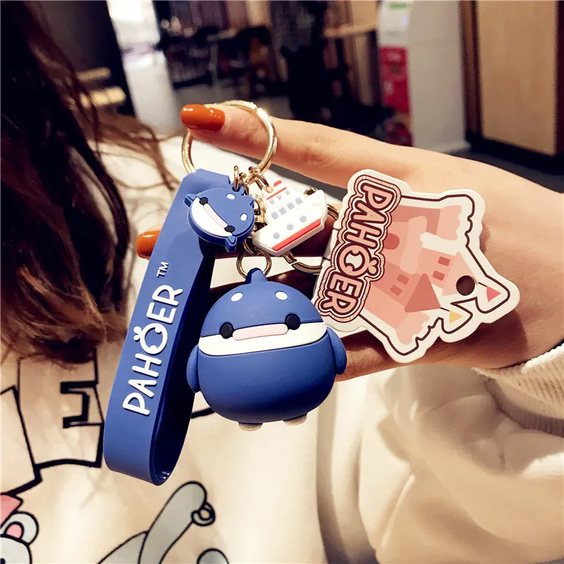 Брелок для ключей с мультяшным пингвином крабом симпатичная мягкая кукла брелок