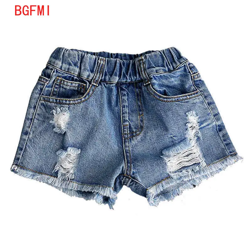 Шорты джинсовые для маленьких девочек хлопковые шорты подростков одежда из
