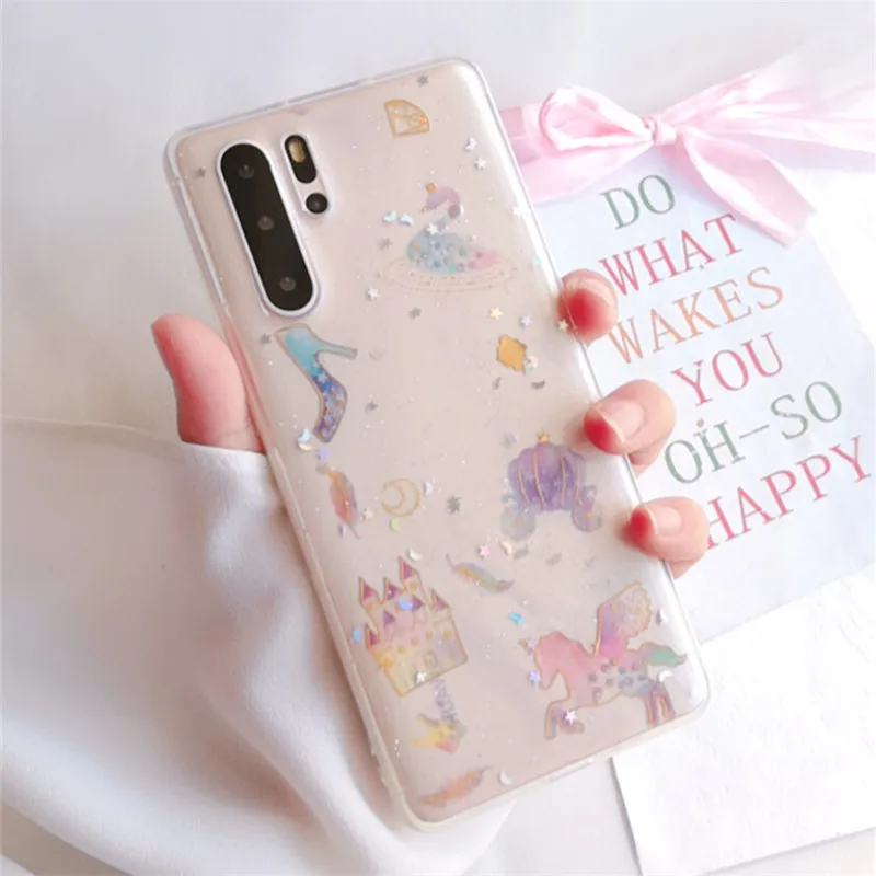 Чехол Meachy с изображением лебедя и золотого замка для Huawei Mate 30 20 P30 P20 Pro Nova 5 4