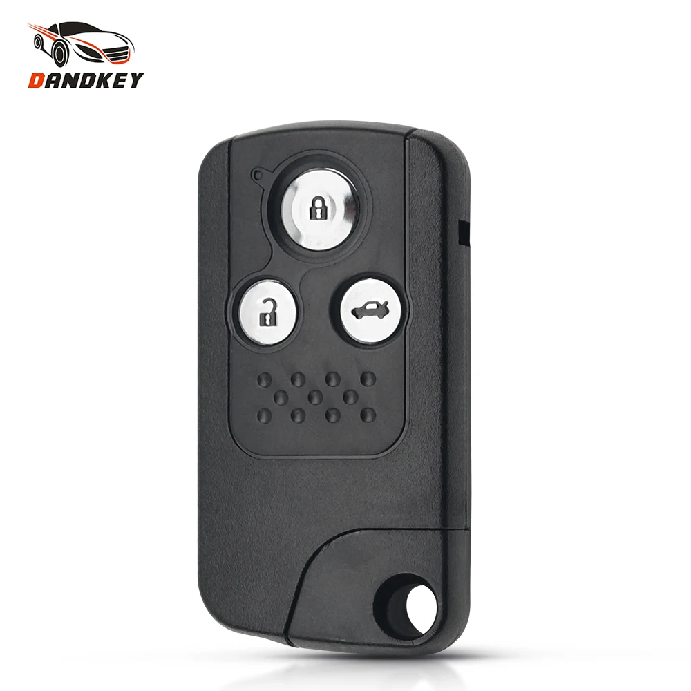

Dandkey 3 Buttons Replacement Remote Car Key Case For Honda CRV Accord Civic Odyssey Intelligent Smart Keyless Entry Control