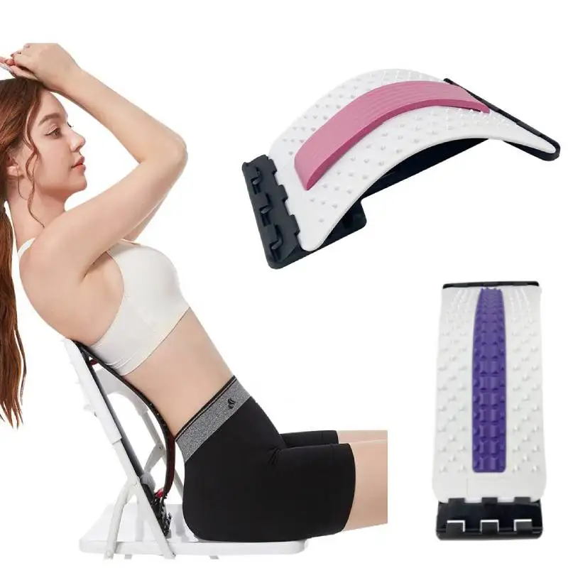 

Stretch Equipment Back Massager Stretcher Fitness Lumbar Support Relaxation Mate Spinal Pain Relieve Chiropractor Messager