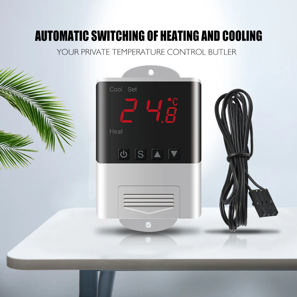 AC110V 220V W3001 XH-W3001 цифровой термостат для контроллер температуры для инкубатора DC 12V 24V терморегулятор тестер температуры