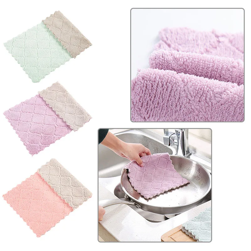 Впитывающие полотенца из микрофибры для чая быстросохнущая салфетка чистки