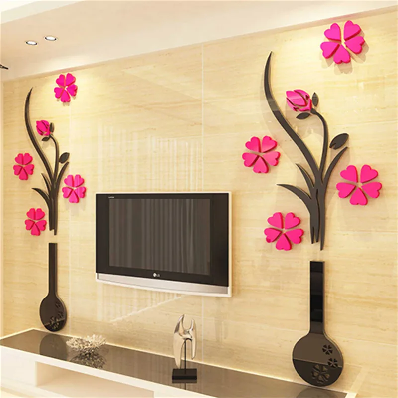 Акриловая 3D Наклейка на стену Quailty сделай сам для гостиной художественный фон