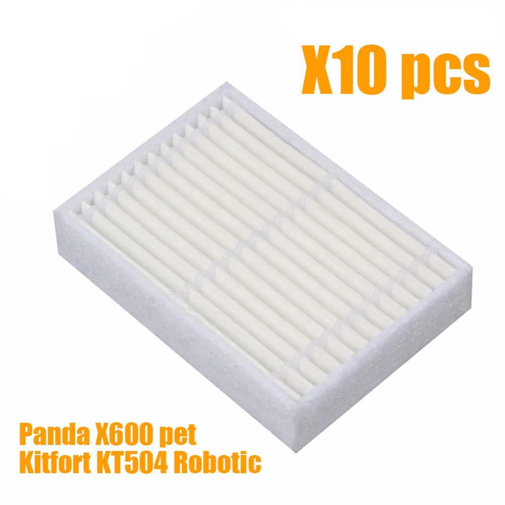 

10pcs/lot HEPA Filter for Panda X600 pet Kitfort KT504 Robotic for midea mvcr03 VCR15 VCR16 Vacuum Cleaner Parts accessories
