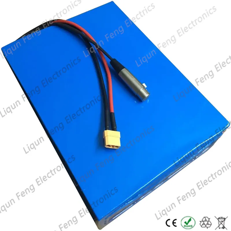48V 1000W 2000W скутер Батарея 48V 20Ah 25Ah 30Ah 35Ah 40Ah литиевая батарея электрического велосипеда с 50A БМС+ 54,6 V зарядки беспошлинно