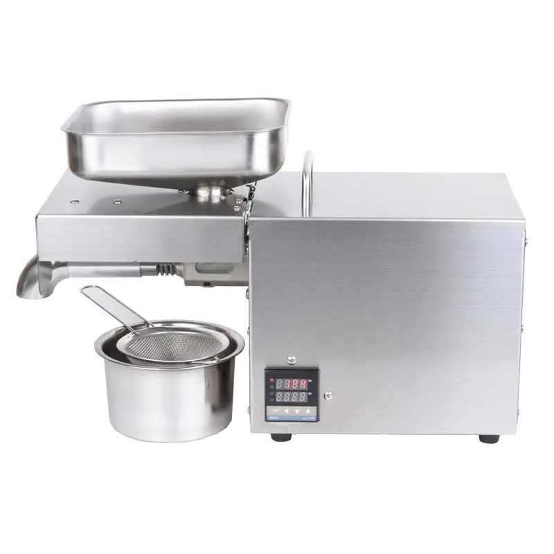

X1 Temperature Control Oil Press 610w Household Flaxseed Peanut Sesame Butter Oil Press 110v/220v Stainless Steel Oil Press