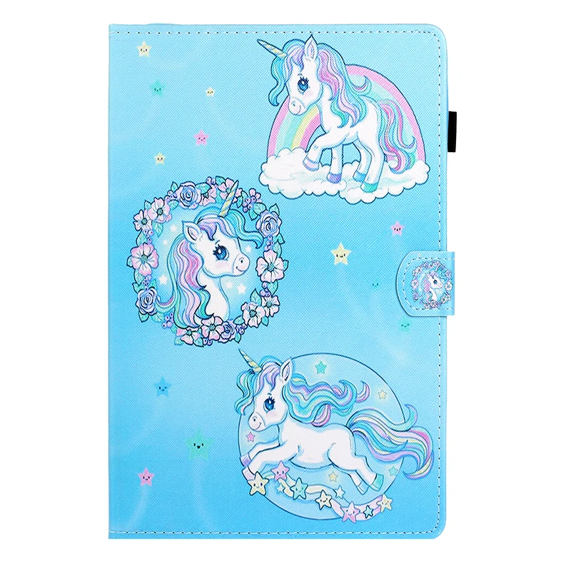 

Cartoon Magnetic TPU+PU Leather Case for Samsung Galaxy Tab S6 10.5 T860 T865 Tablet Smart Cover with Auto Sleep Wake UP+Stylus