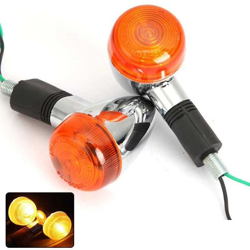 Мотоцикл световые указатели поворота мигалка Хром ABS янтарный свет Цвет для Honda