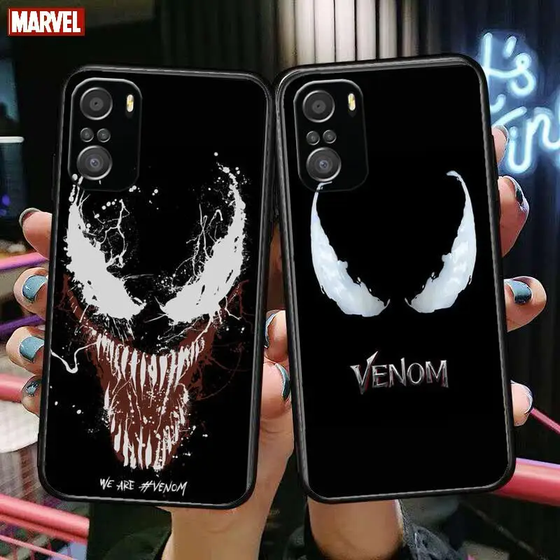 

Venom Face Marvel For Xiaomi Redmi Note 10S 10 9T 9S 9 8T 8 7S 7 6 5A 5 Pro Max Soft Black Phone Case