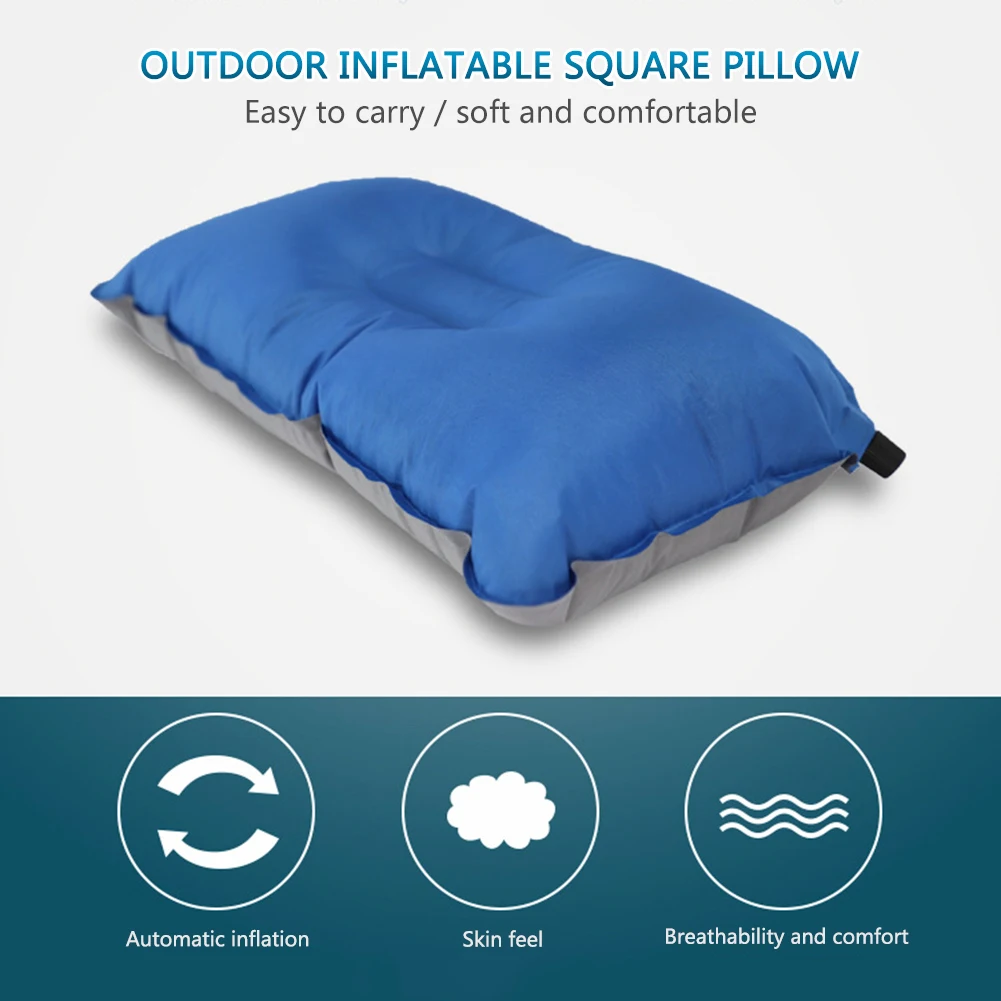 

Портативная Ультралегкая надувная подушка для сна, удобная опора для головы для отдыха на открытом воздухе, Путешествий, Походов
