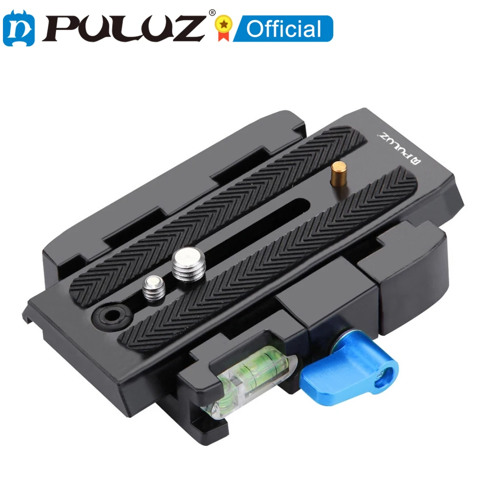 

PULUZ Quick Release Clamp Adapter + Quick Release Plate for DSLR & SLR Cameras Clip Aluminum Alloy Quick Release Clip with Plate