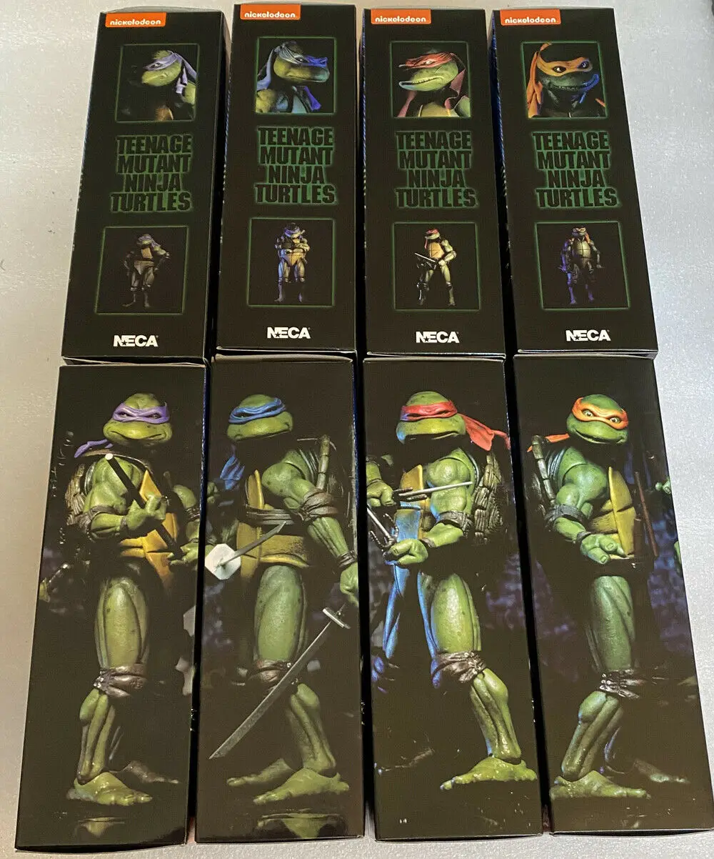 Фигурки NECA игрушки Леонардо Микеланджело Донателло Рафаэль черепахи 1990 фильмы 7