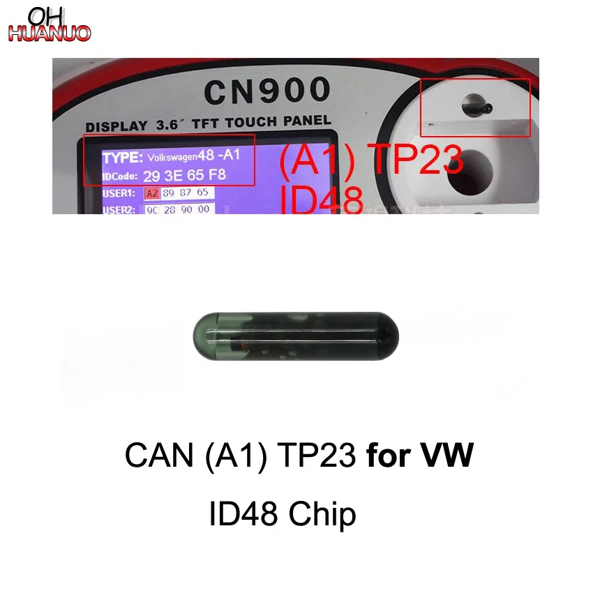 Распродажа! CAN (A1) TP23 ID48 чип Автомобильный Транспондер ключа для VW|chip auto|chip id48chip keys |
