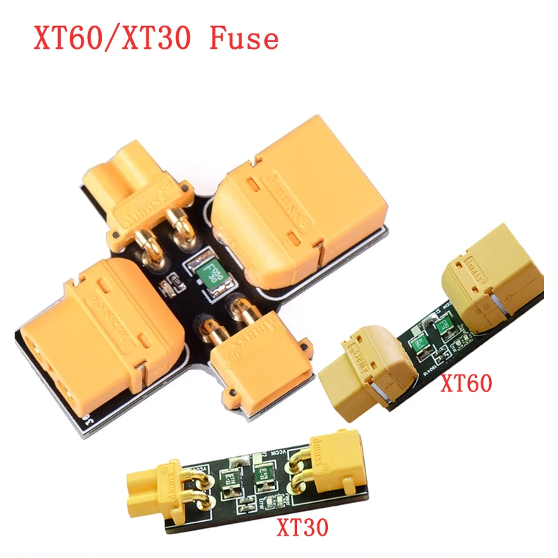 

1Pcs 2 In 1 XT60 XT30 Fuse Smoke Stopper Circle Breaker With Voltage Display Voltage Alarm AMASS XT30 XT60 Connector