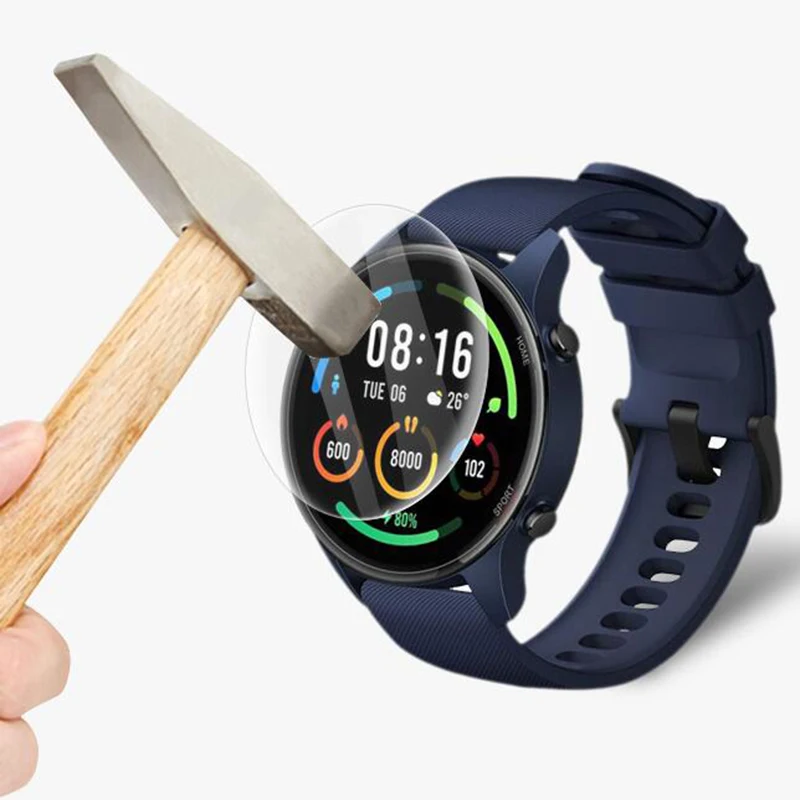 5pcs soft tpu clear protective film smartwatch guard for xiaomi mi smart watch color sports version full screen protector cover free global shipping