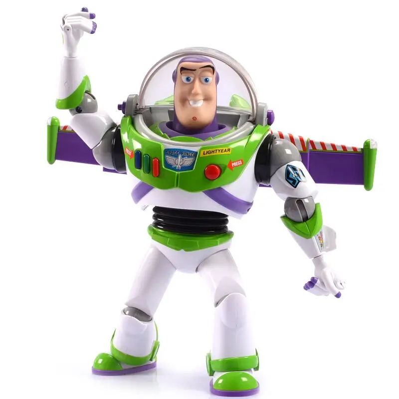 

New Toy Story 4 Disney Action Figure Pvc Model Buzz Lightyear Can Walking Glowing English Songs Children Collection Gifts