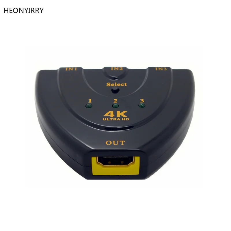 Мини 3 порта s HDMI переключатель 1.4b 4k * 2k 3D Коммутатор сплиттер в 1 выход порт