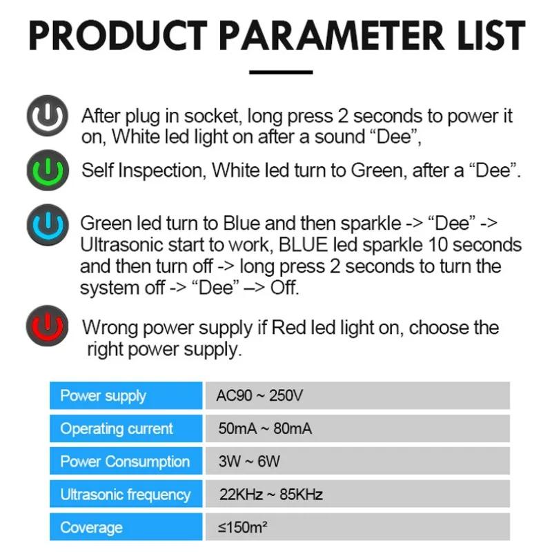Вставной портативный ультразвуковой комаров убийца Открытый путешествия