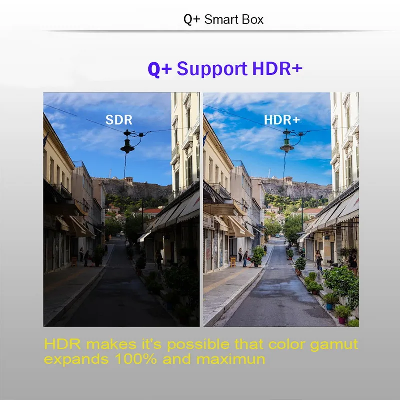 ТВ-приставка Q Plus, 4 ГБ, 64 ГБ, Allwinner H6, 4 Гб, 32 ГБ, 1080 P, H.265, 6 K, HD медиаплеер, 2,4 ГБ, Wifi, беспроводная приставка для ISO Android 9,0