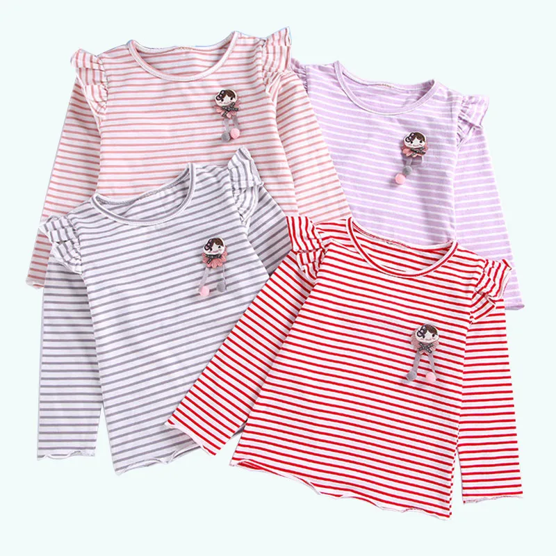 Блузка с длинным рукавом для девочек 1-6 лет из мягкого хлопка | Мать и ребенок