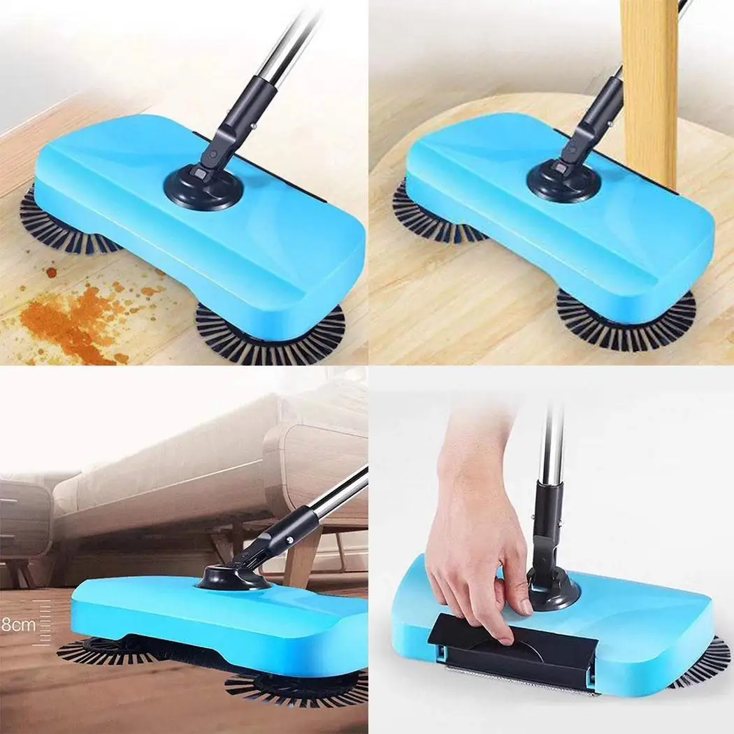 Durable Practical 360 Degree Rotation Handheld Blue Sweeper Home Cleaning 100cm/39.4inch Tool | Дом и сад