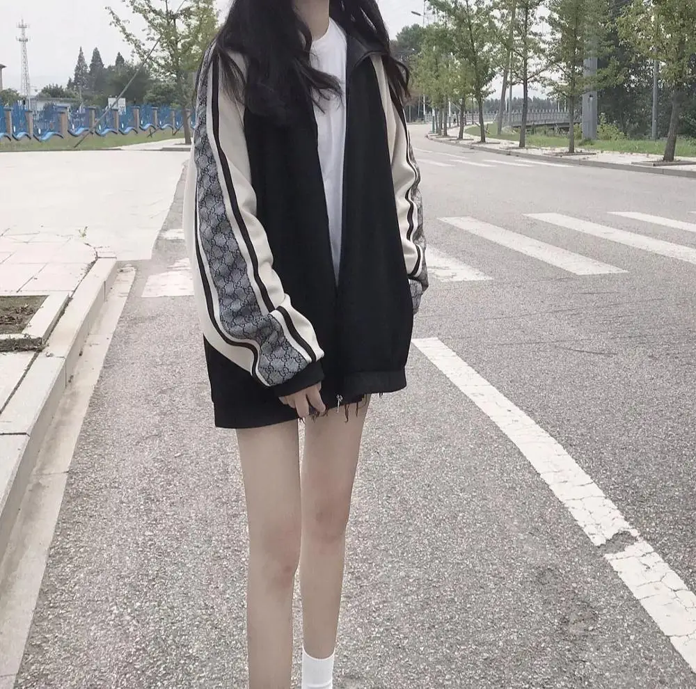 Женская Повседневная Толстовка Timis Li с длинным рукавом на молнии карманами