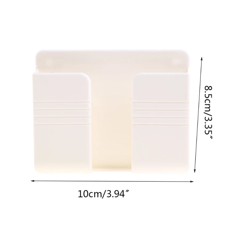 

Wall Mounted Organizer Storage Box Remote Control Mounted Mobile Phone Plug Multifunction Shelf