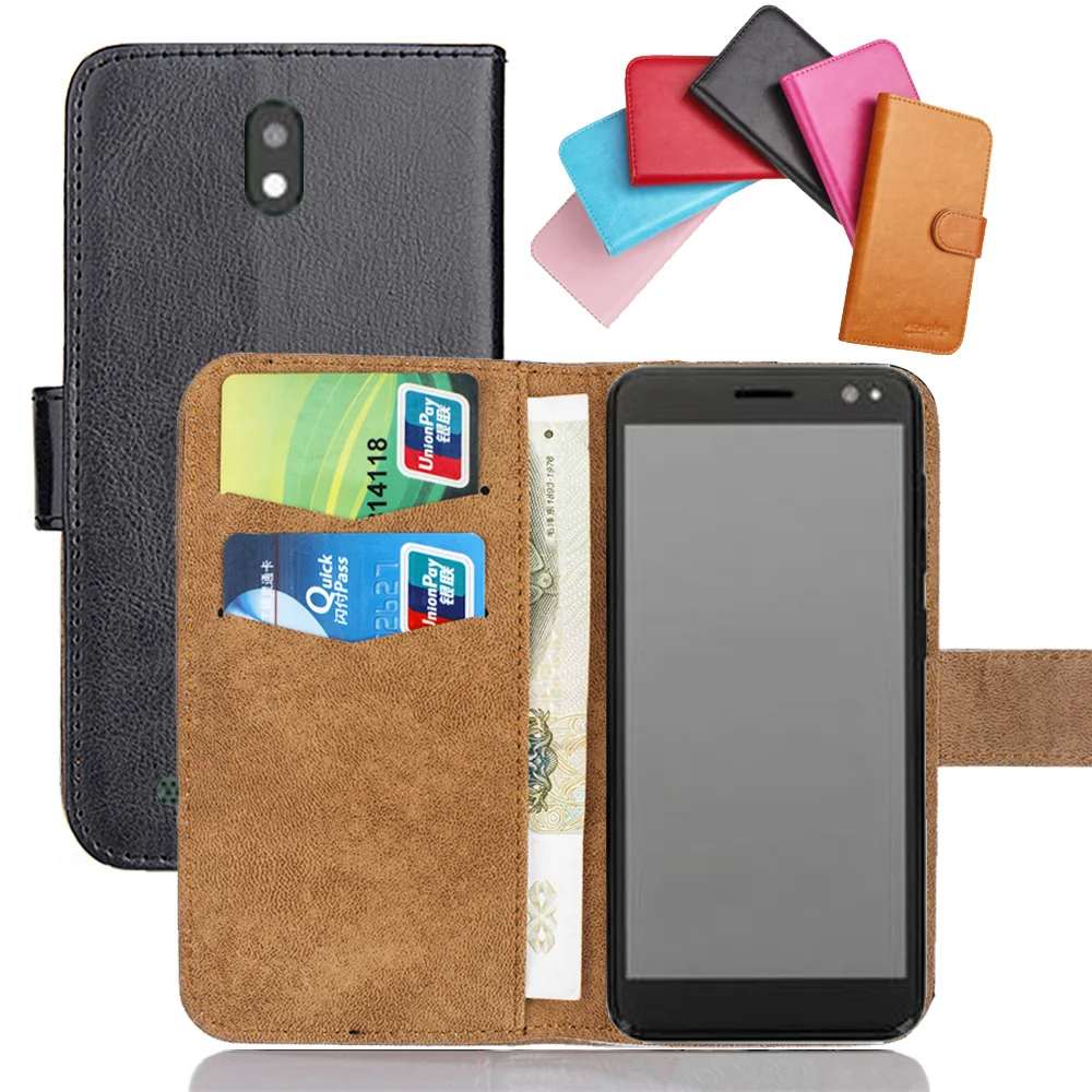 

DEXP A250 Case 5" 6 Colors Flip Soft Leather A250 DEXP Phone Cover Stand Funstion Cases Credit Card Wallet