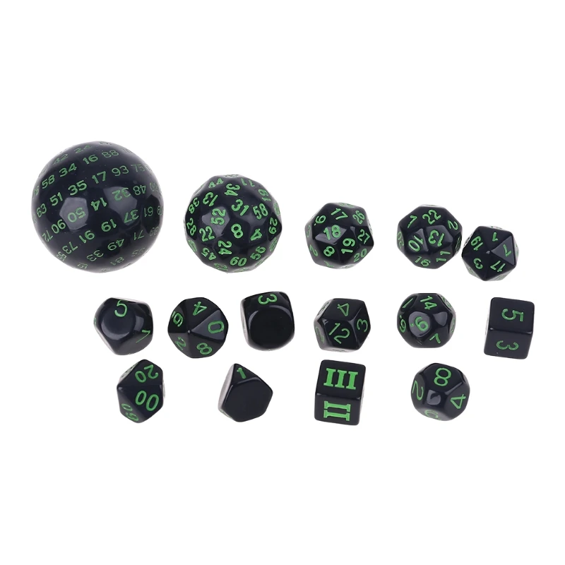 

Multiple Sides Combinations Dice Spherical Square Acrylic Dice for Table Board Role Playing Game Bar Club Party W0YB