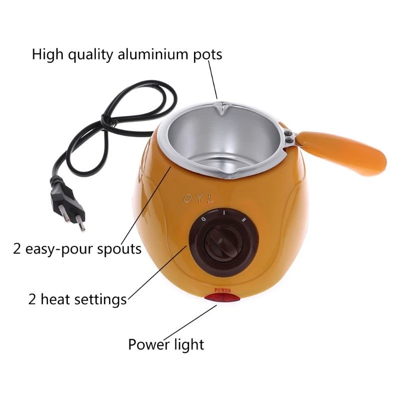 

Electric Heating Chocolate Candy Melting Pot Fondue Fountain Machine Kitchen Baking Tool for home