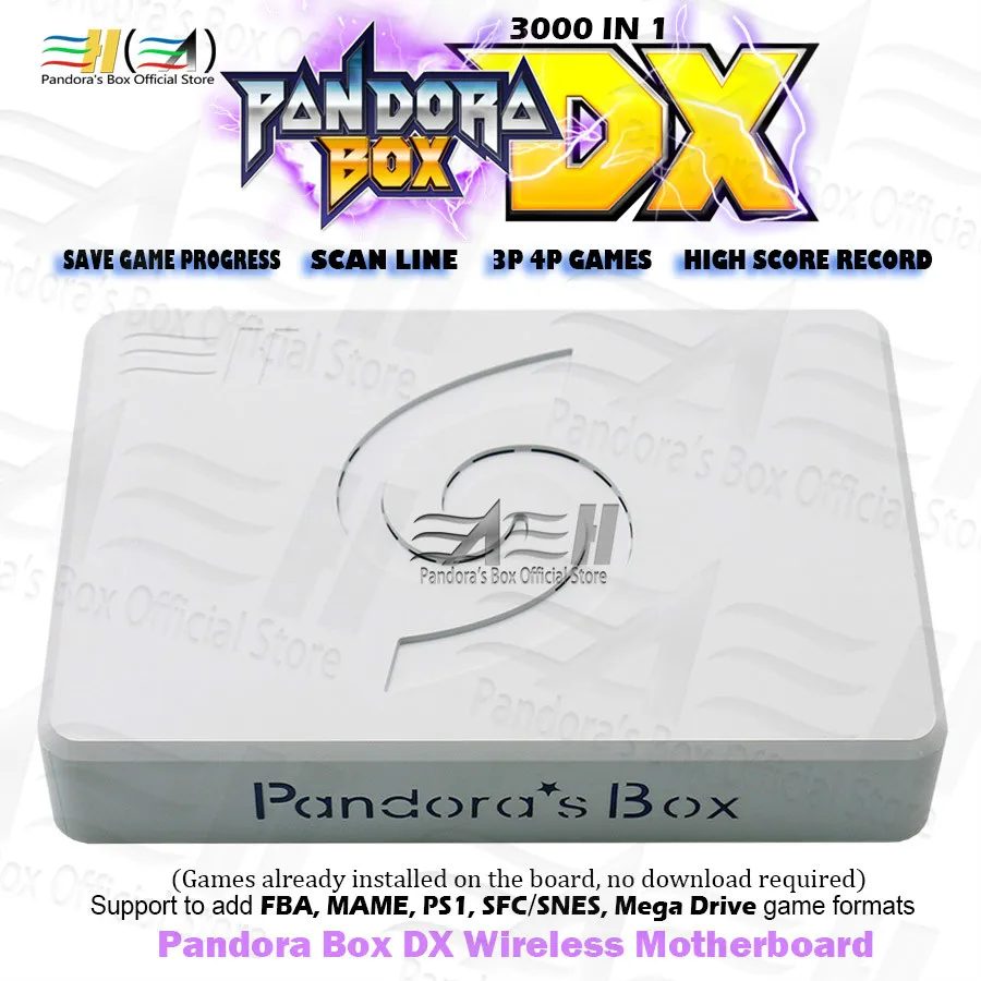 Беспроводная материнская плата Pandora Box DX 3000 в 1 поддержка джойстики USB 3P 4P | Спорт и