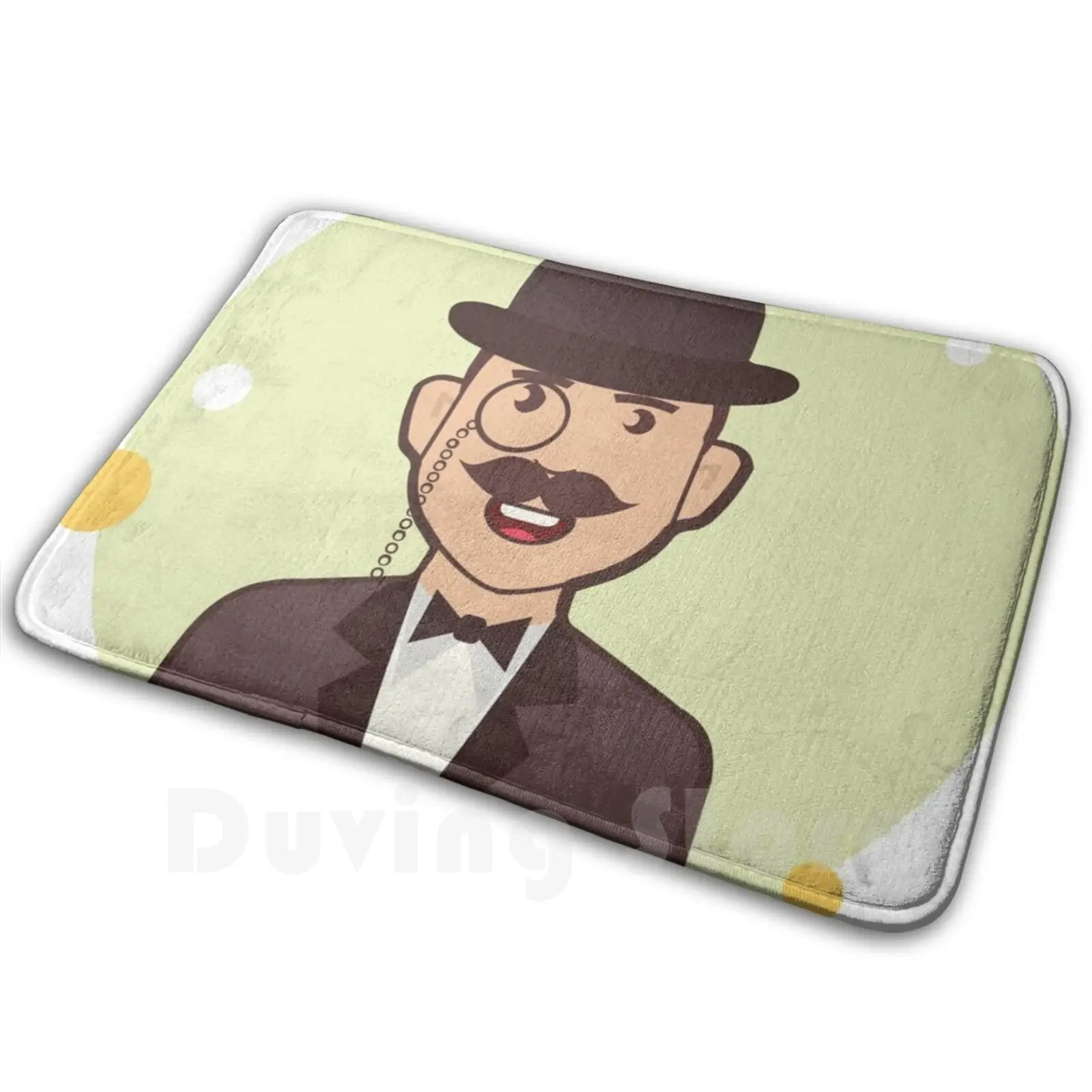 

Hercule Poirot Carpet Mat Rug Cushion Soft Non - Slip Hercule Poirot Poirot Detective Agatha Christie Funny Historic