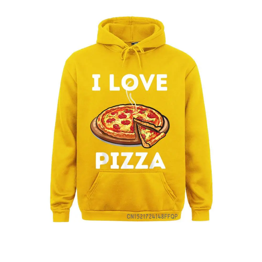Я люблю пиццу-еду любимый Foodie пуловер семейная Повседневная Толстовка с длинным