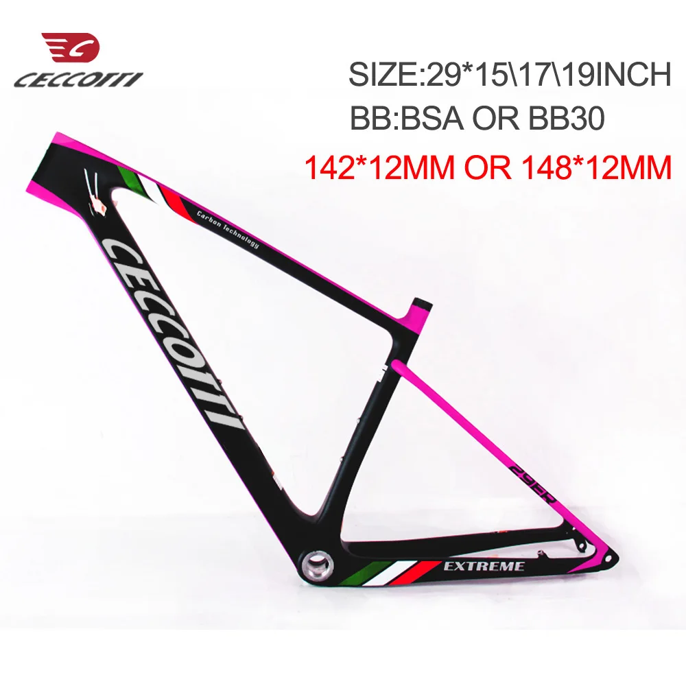 Новинка 2019 углеродная mtb рама 29er 27 5 ER 15 17 19 BSA BB30 коническая для горного велосипеда