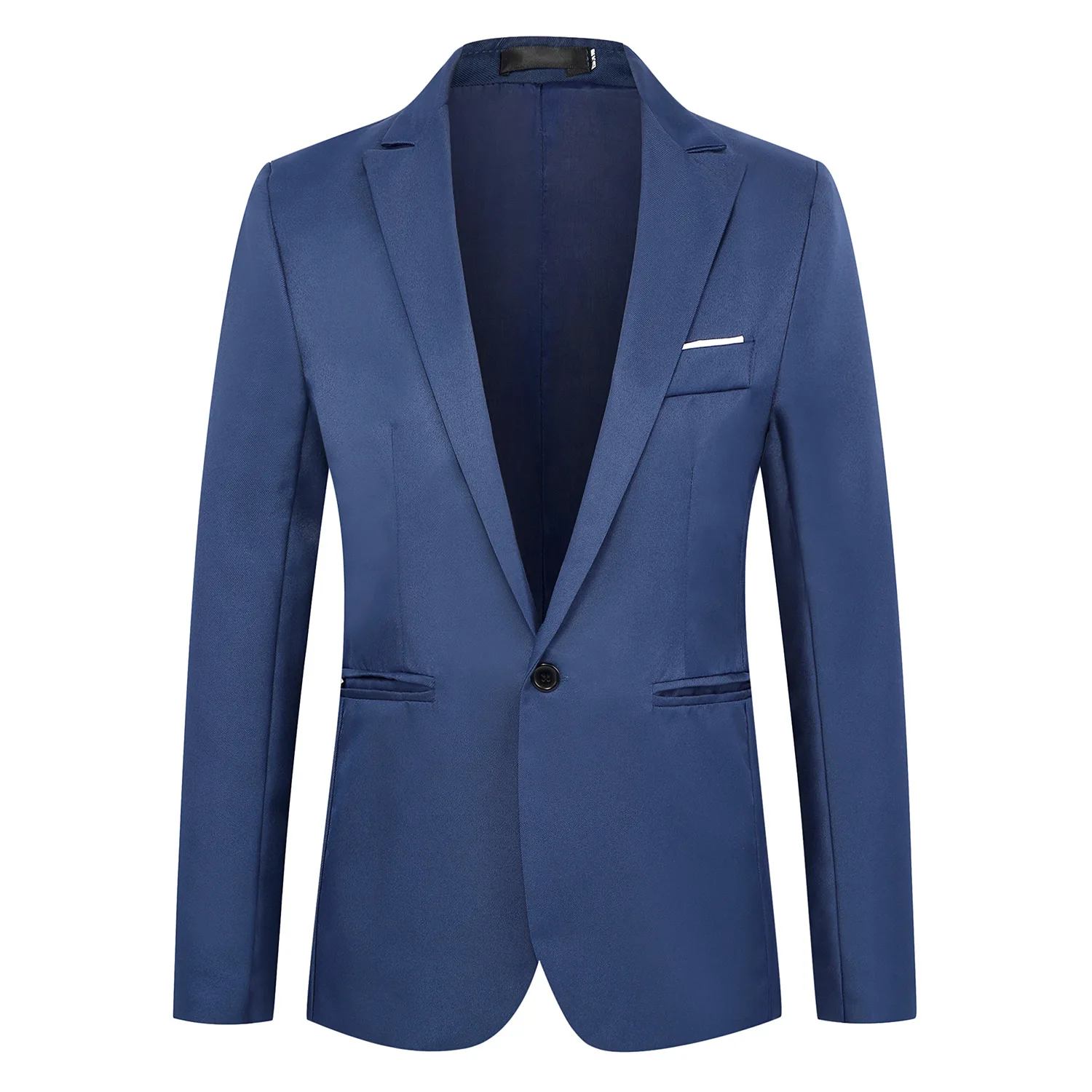 

Formal Lapel Blazers Pockets Four Season Long Sleeve Suit Business Work Office Party Wedding Blazer Coat Men Vintage Clothing