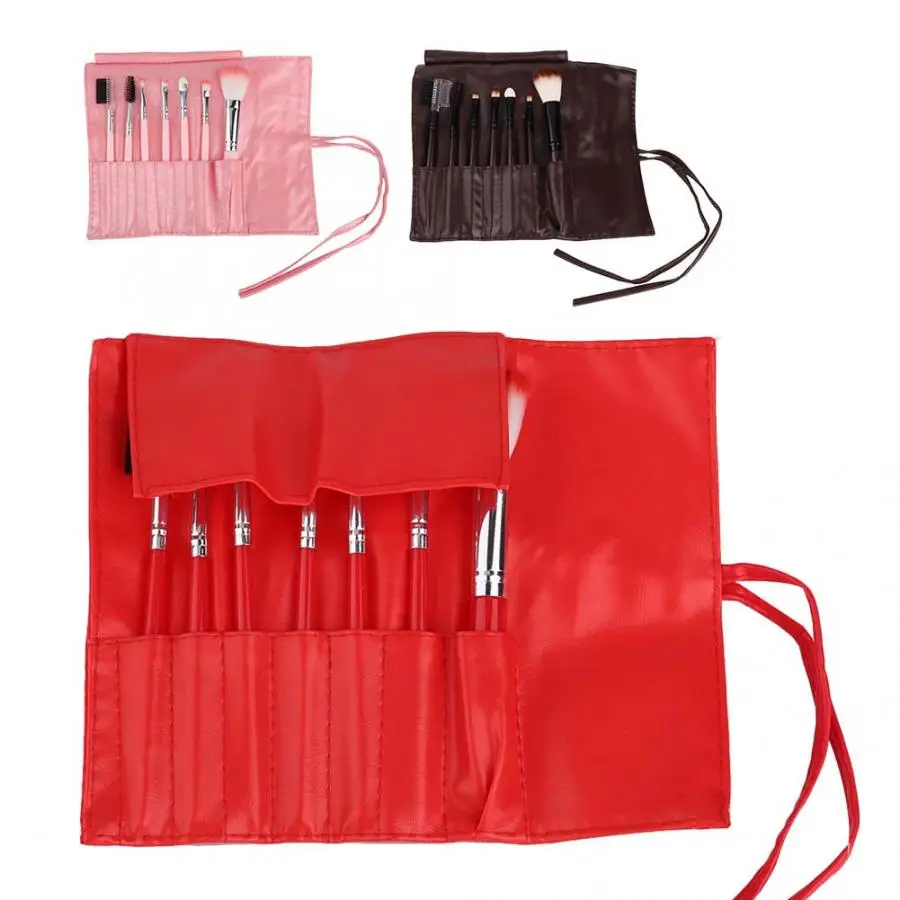 7 шт. портативный набор кистей для макияжа косметический инструмент начинающих с