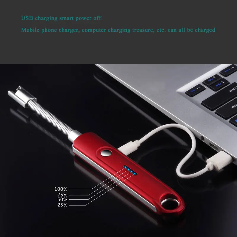 360 Вращающаяся USB перезаряжаемая зажигалка кухонный электронный воспламенитель