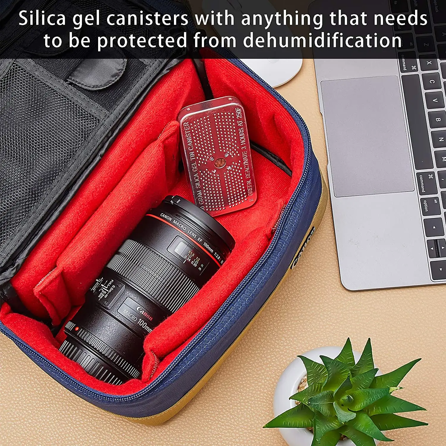 Портативный многоразовый апельсиновый силикагель 40 г прочный алюминиевый