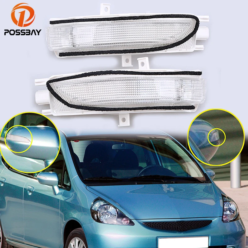 Posbay светодиодный светильник указателя поворота s для 2007 2008 Honda Fit хэтчбек Янтарный