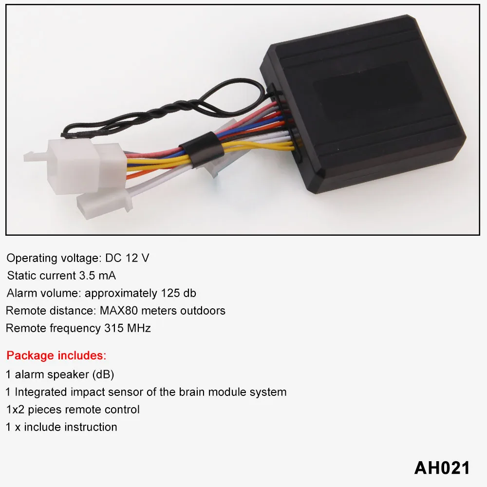 Универсальная сигнализация для мотоцикла велосипеда скутера Противоугонная