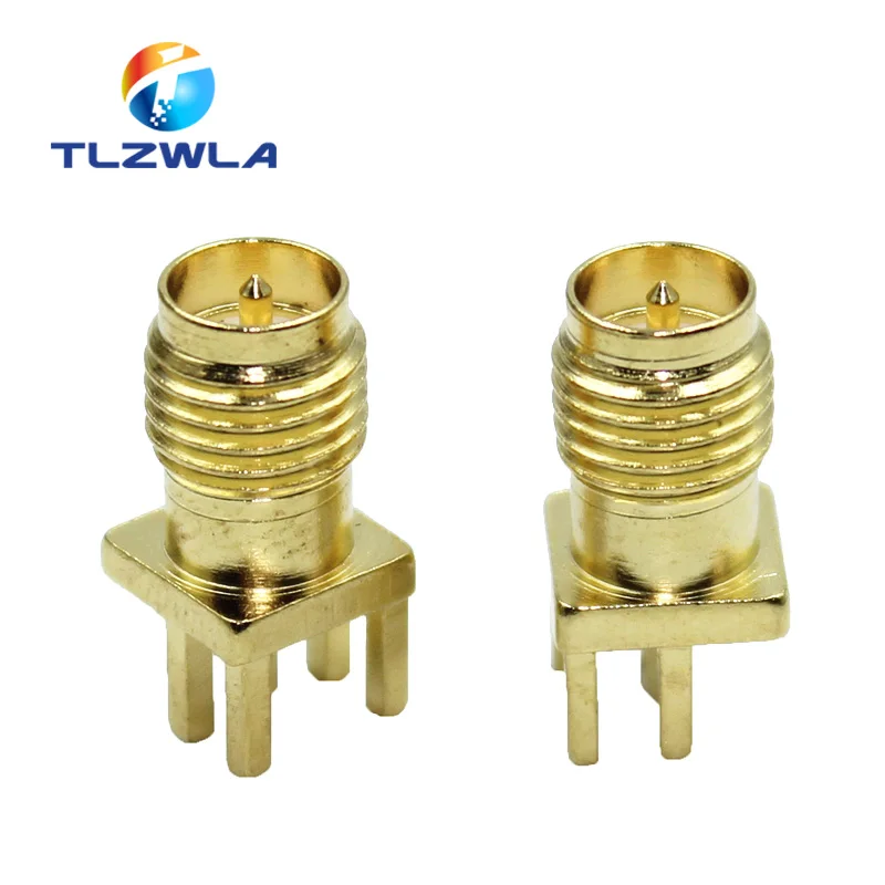 

1000Pcs SMA Male Plug Solder Edge PCB Clip Mount RF Connector 1.6mm Spacing