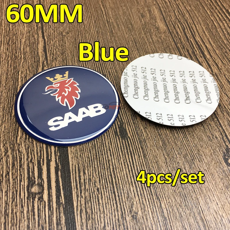 4 шт./компл. 60 мм наклейки на ступицу колеса 9-3 9-5 93 95 | Автомобили и мотоциклы
