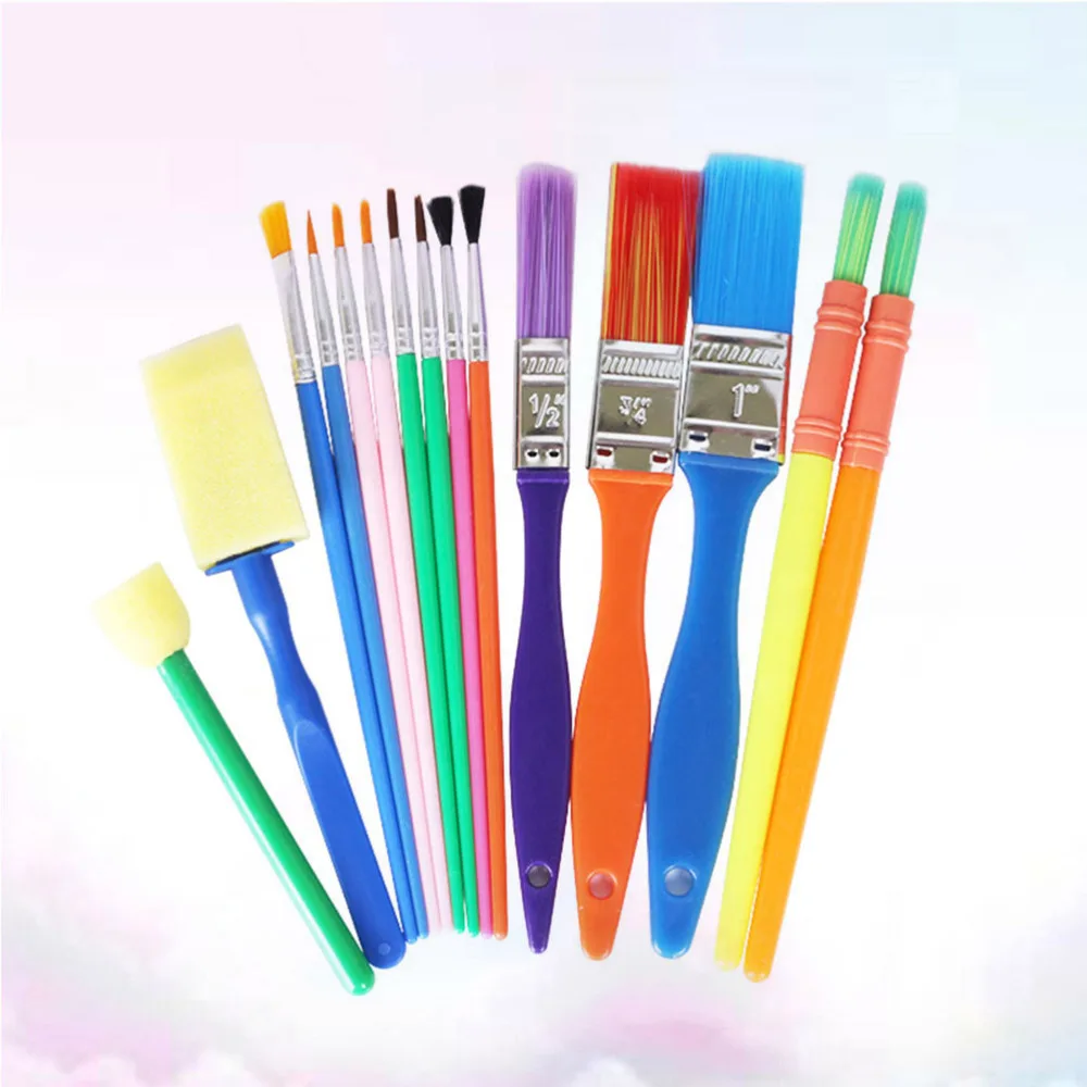 

Pcs Painting Brush Handle Kid Color DIY Painting Washing Graffiti Tools Early Education Creative Toys (Random Color)